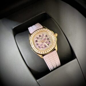 Best Fake Patek Philippe Aquanaut 5072R Women Pink Rose Gold Plated Rep 11 Watch PPF 35.6mm - Top Watch
