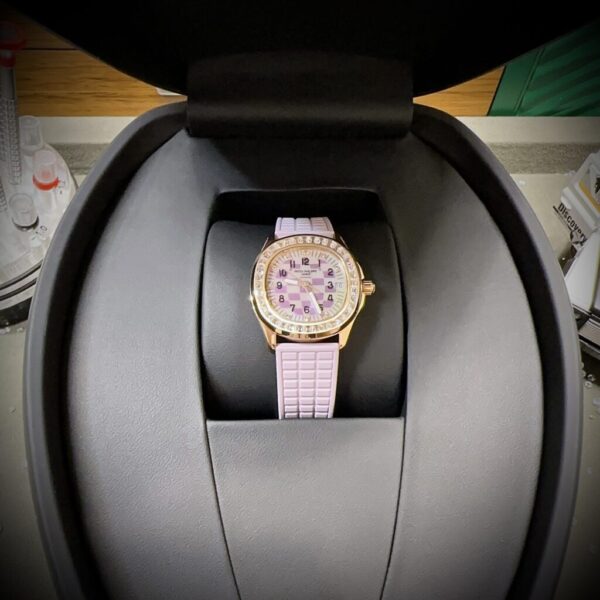 Best Fake Patek Philippe Aquanaut 5072R Women Pink Rose Gold Plated Rep 11 Watch PPF 35.6mm - Top Watch - Image 2