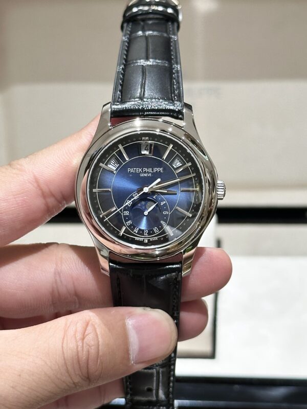 Best Fake Patek Philippe Complications 5205G Blue Dial Leather Strap Replica 11 Watch 40mm - Top Watch