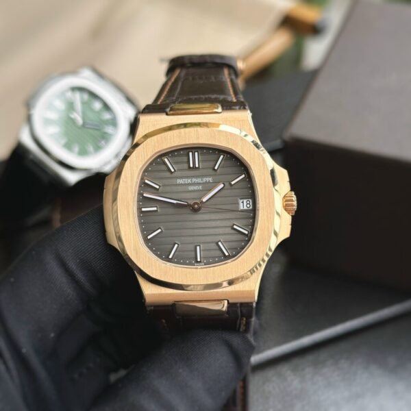 Replica Patek Philippe Nautilus 5711 Rose Gold Grey Dial Replica 1:1 Watch Factory 3K 40mm - Top Watch