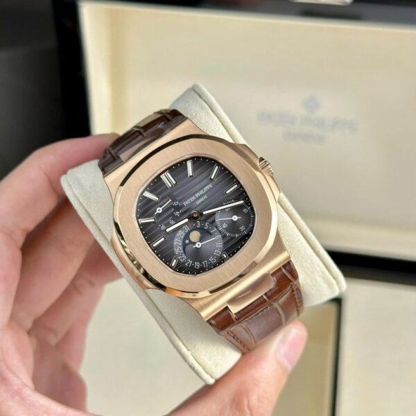 Swiss 1:1 Patek Philippe Nautilus 5712G Best Fake Replica Watch Gray Dial PPF Factory 40mm - Top Watch - Image 3