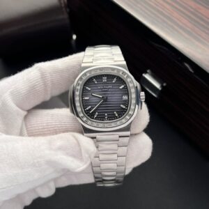 Replica Patek Philippe Nautilus 5723 Replica 11 Watch Blue Dial With Diamond Bezel 40mm - Top Watch