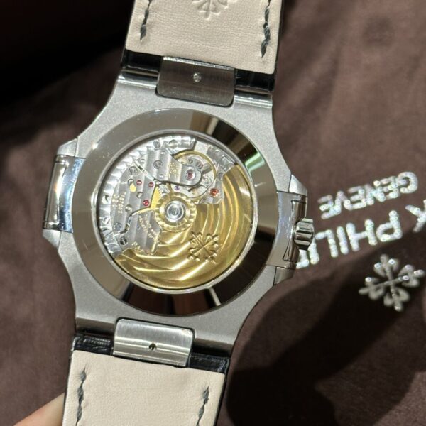 Swiss 1:1 Patek Philippe Nautilus 5726 Replica 1:1 Watch Black Dial Leather Strap Factory PPF 40.5mm - Top Watch - Image 6