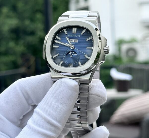 Replica Patek Philippe Nautilus 5726 Replica 1:1 Watch Blue Dial Metal Strap PPF Factory 40.5mm - Top Watch - Image 3