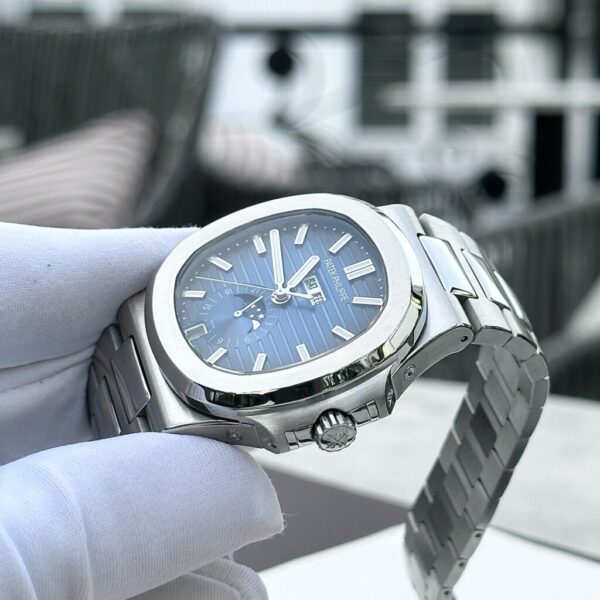 Replica Patek Philippe Nautilus 5726 Replica 1:1 Watch Blue Dial Metal Strap PPF Factory 40.5mm - Top Watch - Image 4