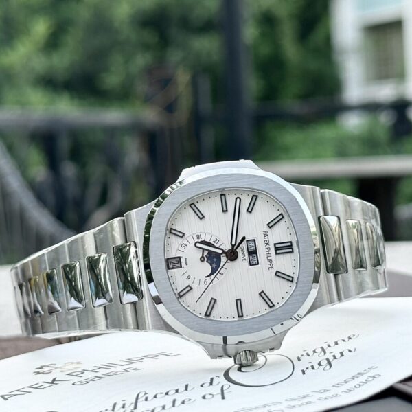 Swiss 1:1 Patek Philippe Nautilus 5726 Replica 1:1 Watch White Dial PPF 40.5mm - Top Watch - Image 3
