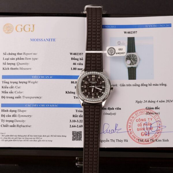 Swiss 1:1 Patek Philippe Rep 11 Watch Aquanaut 5067 Women's Moissanite Diamond 35.6mm - Top Watch