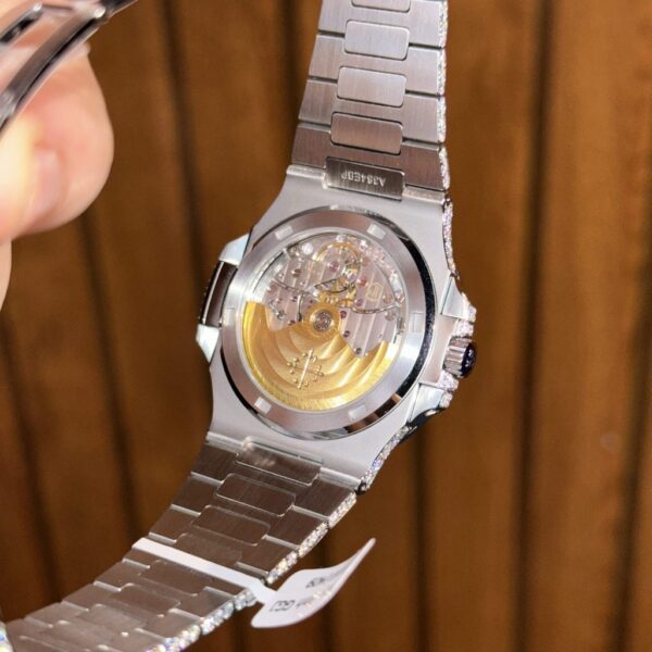 Swiss 1:1 Patek Philippe Replica 1:1 Watch Nautilus 5719 Full Diamond Moissanite Hong Kong 40mm - Top Watch - 图片 8
