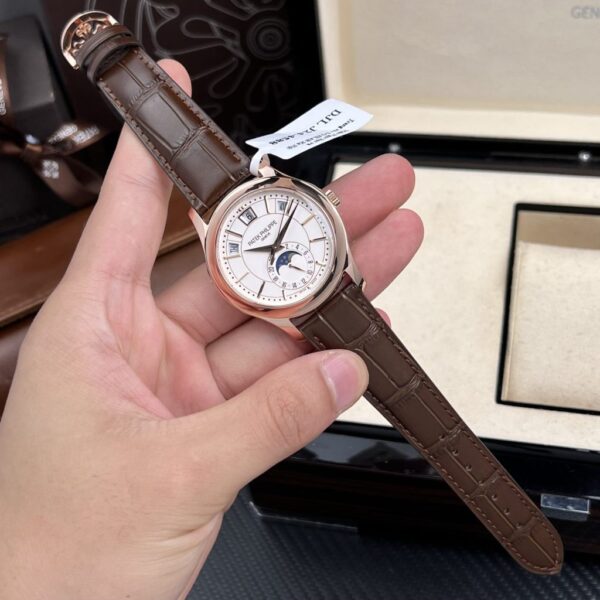Replica Patek Philippe Replica 1:1 Watch 5205R 18K Rose Gold Wrapped Men White Face 40mm - Top Watch - Image 2