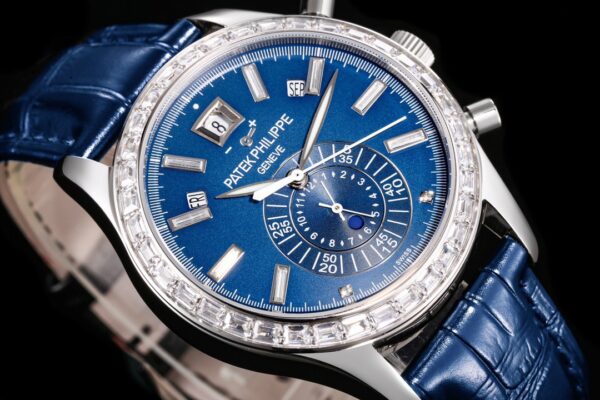 Swiss 1:1 Patek Philippe Replica 11 Watch Complications 5961P Blue Factory TW 40.mm - Top Watch - Image 3