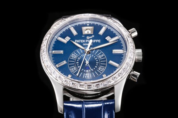 Swiss 1:1 Patek Philippe Replica 11 Watch Complications 5961P Blue Factory TW 40.mm - Top Watch - Image 4