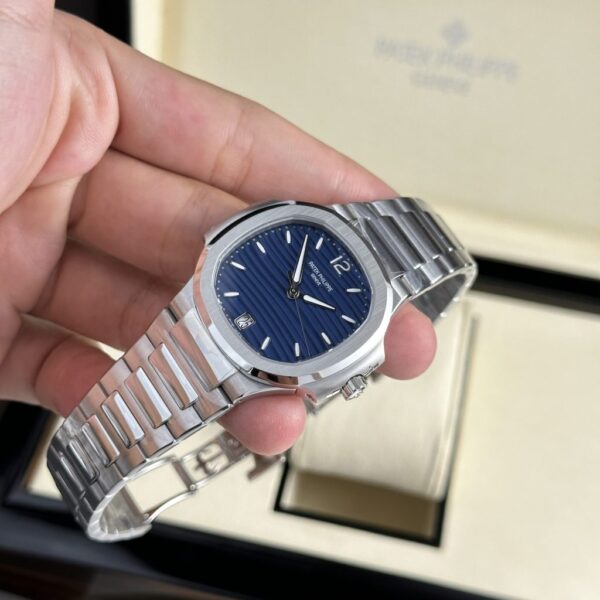 Best Fake Patek Philippe Replica 11 Watch Women's Nautilus 7118 Blue Dial 3K Factory 35.2mm - Top Watch - Image 3