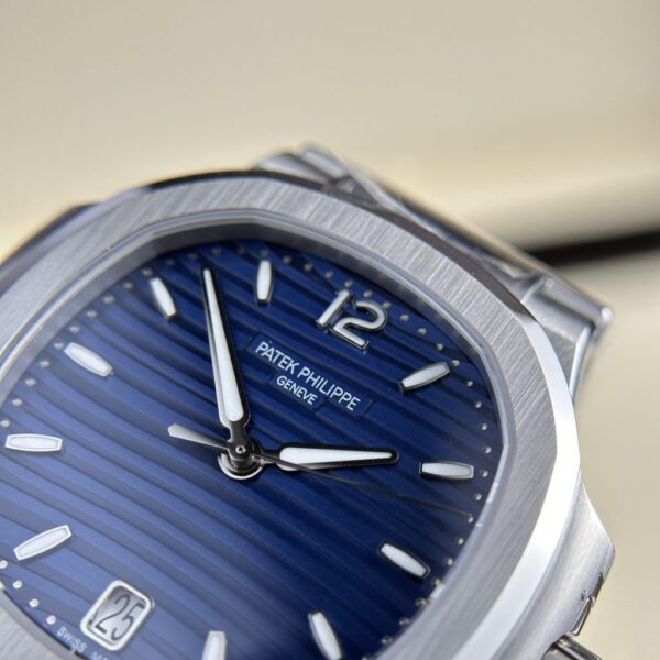 Best Fake Patek Philippe Replica 11 Watch Women's Nautilus 7118 Blue Dial 3K Factory 35.2mm - Top Watch - Image 5
