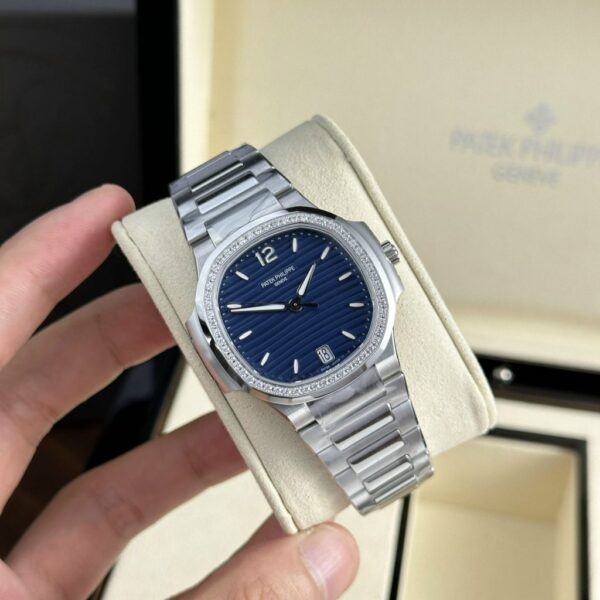 Best Fake Patek Philippe Replica 1:1 Watch Nautilus 7118 Blue Dial With Stone 3K Factory 35.2mm - Top Watch - Image 2