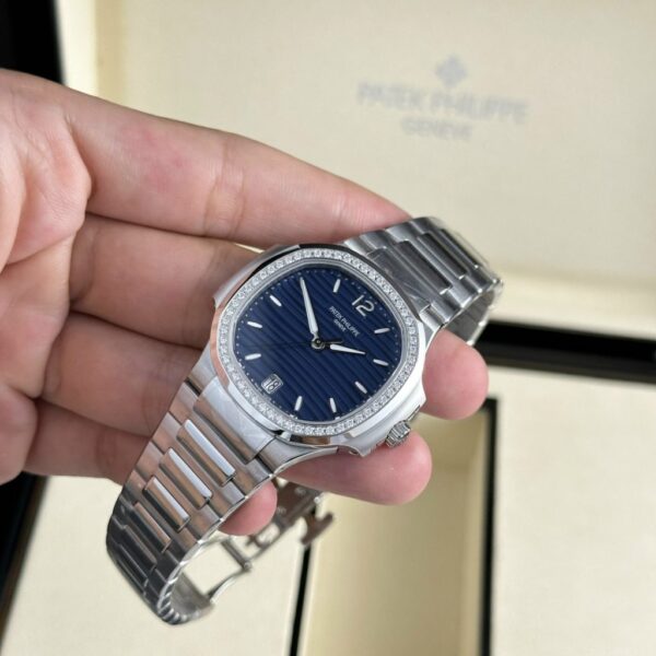 Best Fake Patek Philippe Replica 1:1 Watch Nautilus 7118 Blue Dial With Stone 3K Factory 35.2mm - Top Watch - Image 3