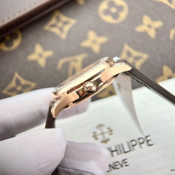 Best Fake Patek Philippe Replica 1:1 Watch Aquanaut 5062 Gold Wrapped Moissanite Diamond 35.6mm - Top Watch - Image 5