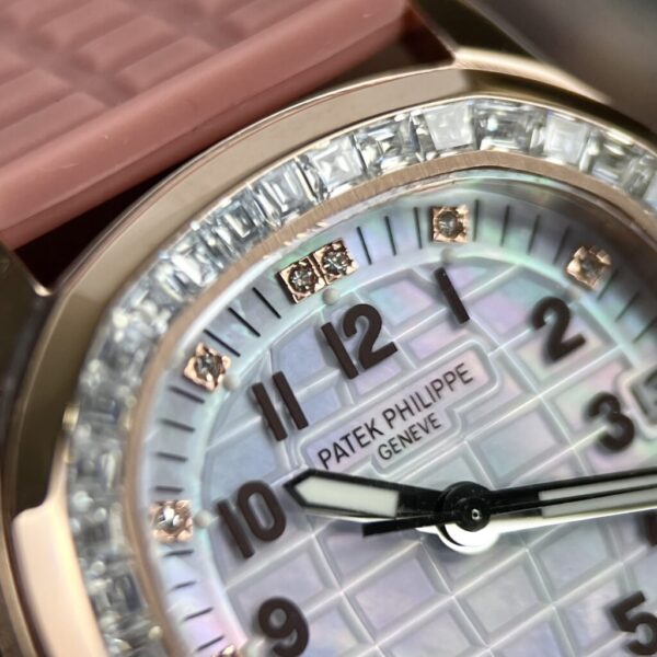 Replica Patek Philippe Replica 11 Watch Aquanaut 5072R Gold Wrapped Moissanite Diamond 35.6mm - Top Watch - Image 5