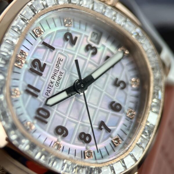 Replica Patek Philippe Replica 11 Watch Aquanaut 5072R Gold Wrapped Moissanite Diamond 35.6mm - Top Watch - Image 6