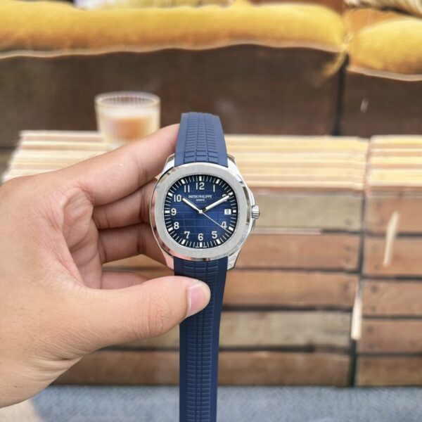 Replica Patek Philippe Replica 1:1 Watch Aquanaut 5168G Blue Dial Rubber Strap 42mm - Top Watch