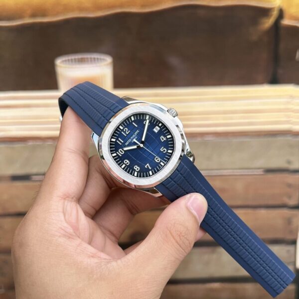 Replica Patek Philippe Replica 1:1 Watch Aquanaut 5168G Blue Dial Rubber Strap 42mm - Top Watch - Image 2
