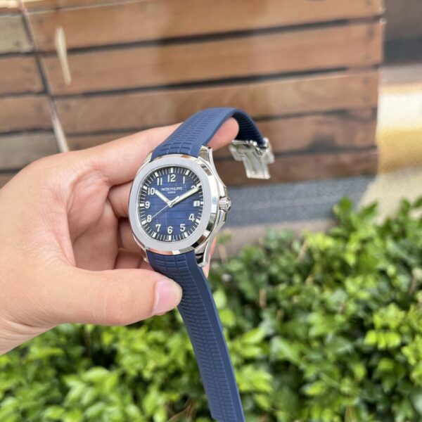 Replica Patek Philippe Replica 1:1 Watch Aquanaut 5168G Blue Dial Rubber Strap 42mm - Top Watch - Image 3