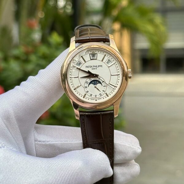 Swiss 1:1 Patek Philippe Replica 11 Watch Complications 5205R Rose Gold Switzerland White Dial 40mm - Top Watch