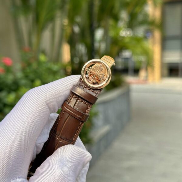 Swiss 1:1 Patek Philippe Replica 11 Watch Complications 5205R Rose Gold Switzerland White Dial 40mm - Top Watch - Image 5