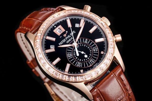 Replica Patek Philippe Replica 1:1 Watch Complications 5961R Brown Leather Strap 40.5mm - Top Watch - Image 3