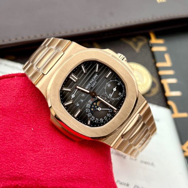 Swiss 1:1 Patek Philippe Replica 1:1 Watch Nautilus 5712 Rose Gold Factory PPF V2 40mm - Top Watch - Image 2