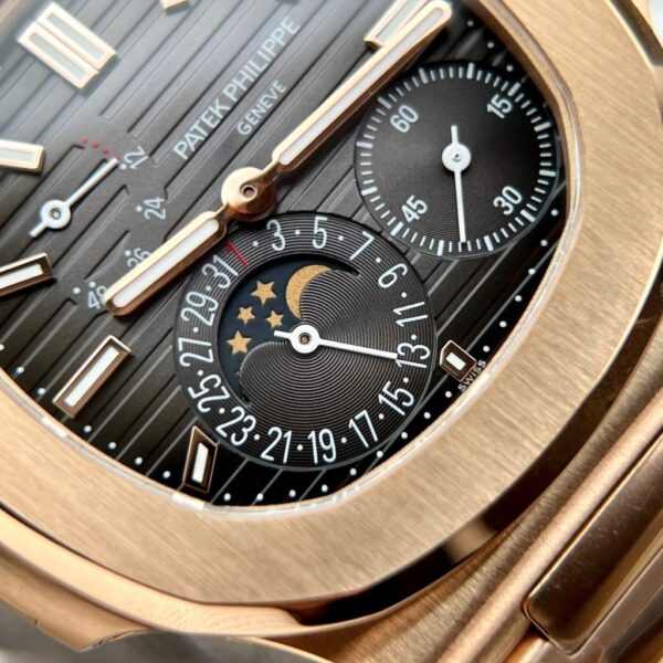 Swiss 1:1 Patek Philippe Replica 1:1 Watch Nautilus 5712 Rose Gold Factory PPF V2 40mm - Top Watch - Image 3