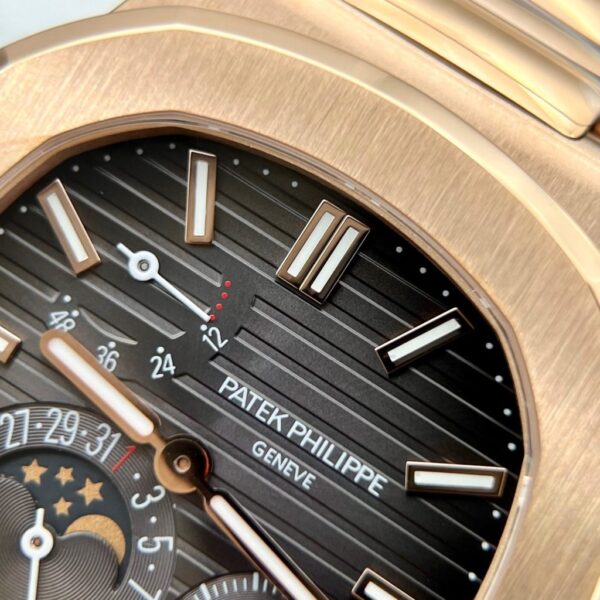 Swiss 1:1 Patek Philippe Replica 1:1 Watch Nautilus 5712 Rose Gold Factory PPF V2 40mm - Top Watch - Image 4