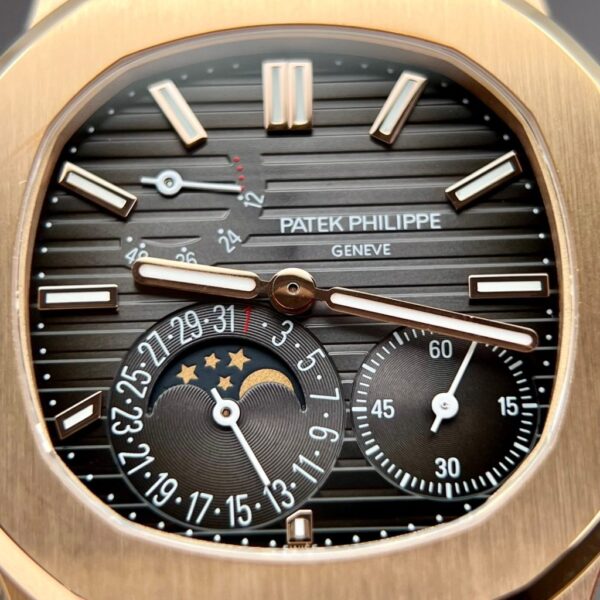 Swiss 1:1 Patek Philippe Replica 1:1 Watch Nautilus 5712 Rose Gold Factory PPF V2 40mm - Top Watch - Image 5