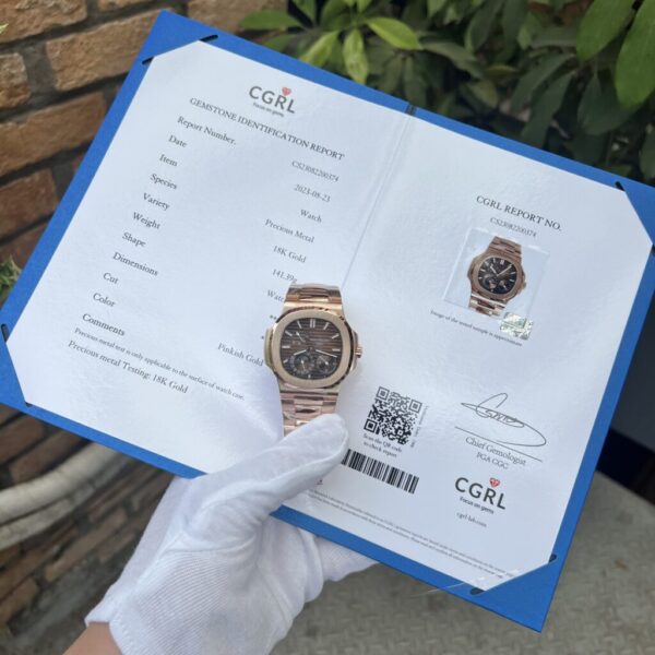 Best Fake Patek Philippe Replica 11 Watch Nautilus 5712 Rose Gold Wrapped Chocolate Dial GRF 40mm - Top Watch