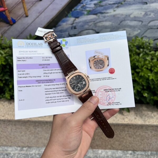 Best Fake Patek Philippe Replica 1:1 Watch Nautilus 5712R Rose Gold Wrapped 18K GR Factory 40mm - Top Watch