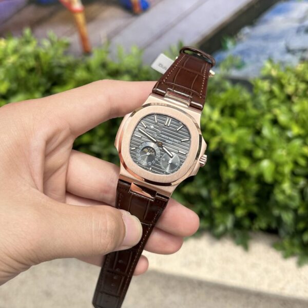 Best Fake Patek Philippe Replica 1:1 Watch Nautilus 5712R Rose Gold Wrapped 18K GR Factory 40mm - Top Watch - Image 5