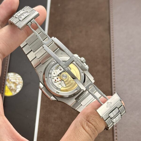 Swiss 1:1 Patek Philippe Replica 1:1 Watch Nautilus 5719 Swiss 1:1 Movement Full Diamond 40mm - Top Watch - Image 7