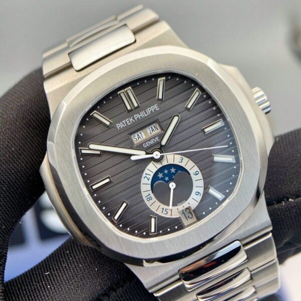 Replica Patek Philippe Replica 1:1 Watch Nautilus 5726 Gray Dial Metal Strap PPF 40.5mm - Top Watch - Image 2