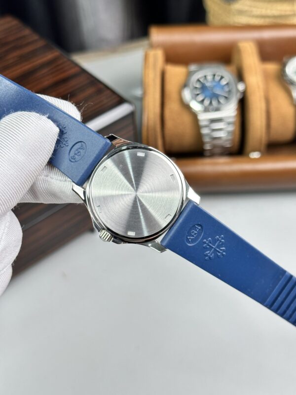 Swiss 1:1 Patek Philippe Replica Watch Aquanaut 5067A Blue Dial With Stone Benzene PPF 35.6mm - Top Watch - Image 5