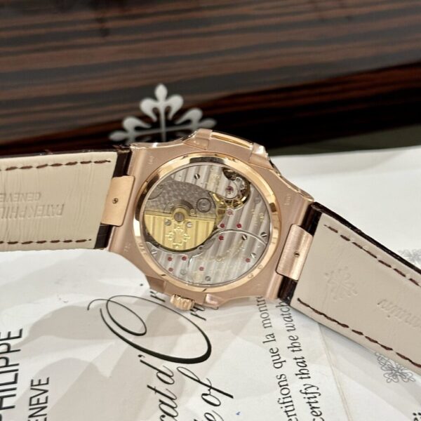 Best Fake Patek Philippe Replica Watch Nautilus 5712 Demi Rose Gold Chocolate GRF 40mm - Top Watch - Image 5