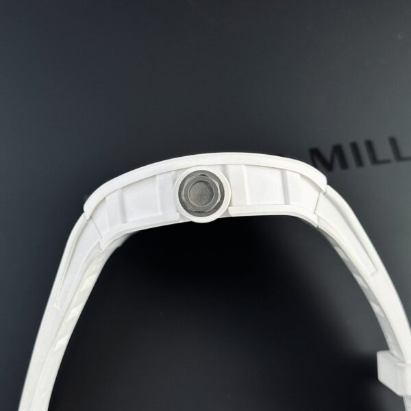 Best Fake Richard Mille Rep 1:1 Watch RM055 Ceramic Bubba Watson White Factory BBR 45mm - Top Watch - Image 6