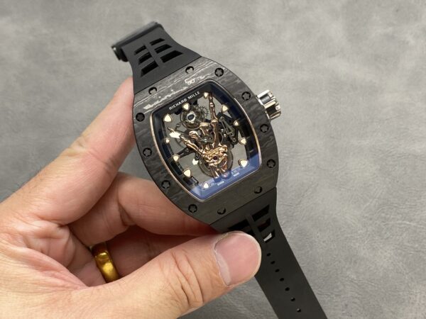 Swiss 1:1 Richard Mille Replica 11 Watch RM66 Ultra Light Carbon Rose Gold Wrapped Refine 42.7mm - Top Watch - Image 2