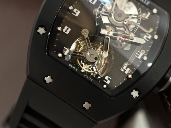 Swiss 1:1 Richard Mille Replica 11 Watch RM001 Tourbillon Black Ceramic Highest Quality 42mm - Top Watch - Image 5
