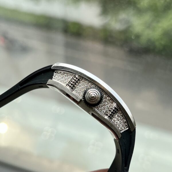 Replica Richard Mille Replica 11 Watch RM007 Women's with Stone Rubber Strap 36mm - Top Watch - Image 5