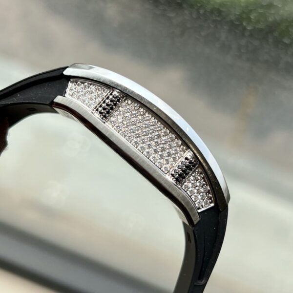 Replica Richard Mille Replica 11 Watch RM007 Women's with Stone Rubber Strap 36mm - Top Watch - Image 6