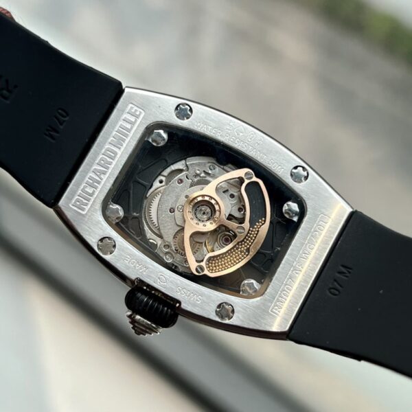 Replica Richard Mille Replica 11 Watch RM007 Women's with Stone Rubber Strap 36mm - Top Watch - Image 7
