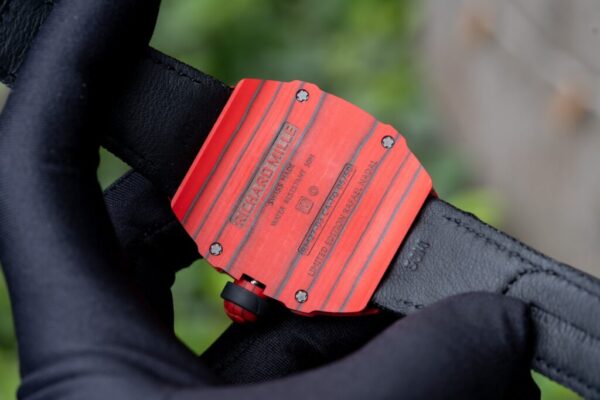 Best Fake Richard Mille Replica 1:1 Watch RM27-03 Full Carbon Red 44mm - Top Watch - Image 5