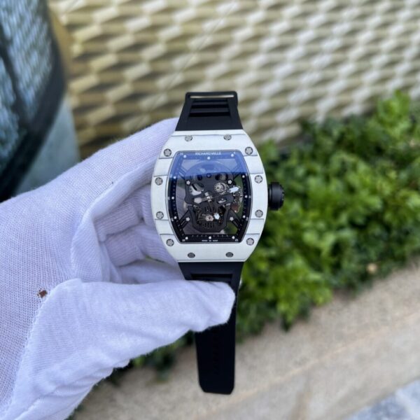 Swiss 1:1 Richard Mille Replica 1:1 Watch RM052 Skull Tourbillon White Case 43mm - Top Watch