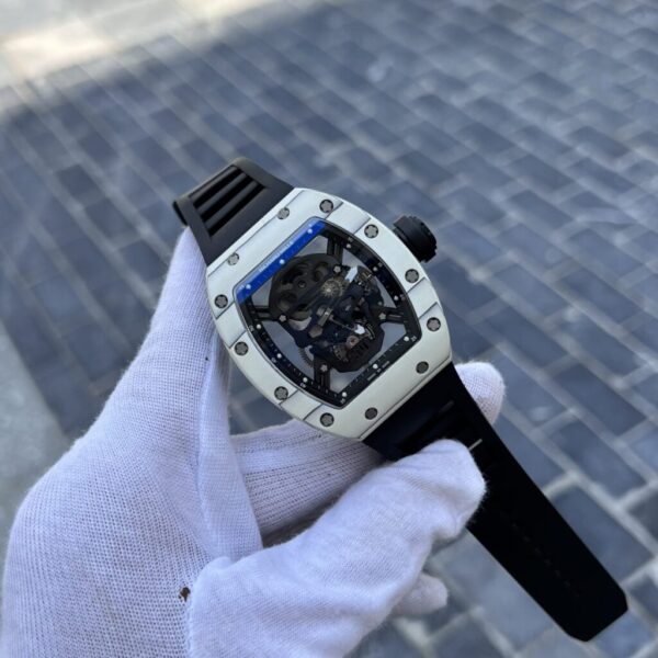Swiss 1:1 Richard Mille Replica 1:1 Watch RM052 Skull Tourbillon White Case 43mm - Top Watch - Image 2