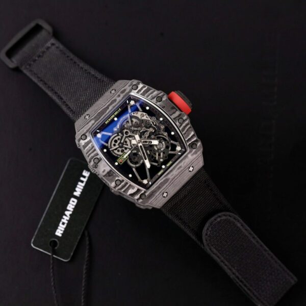 Replica Richard Mille Replica 1:1 Watch RM35-01 Full Carbon Super Light Parachute Strap 44mm - Top Watch