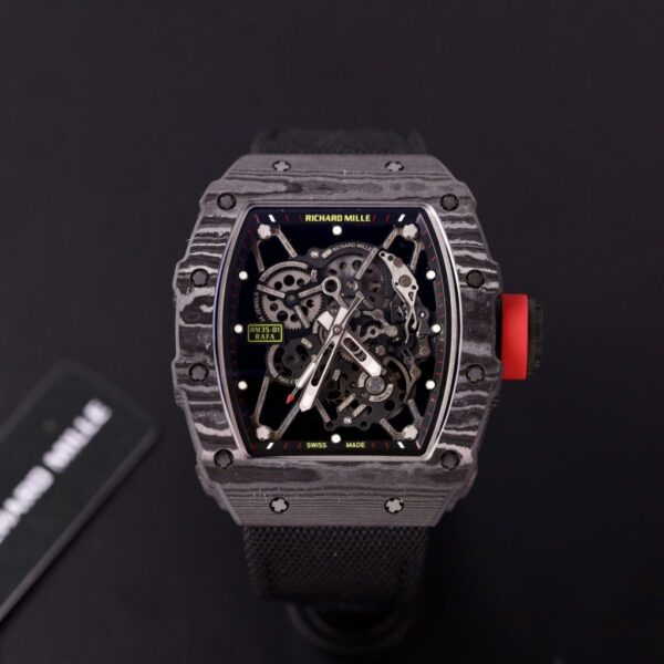 Replica Richard Mille Replica 1:1 Watch RM35-01 Full Carbon Super Light Parachute Strap 44mm - Top Watch - Image 2